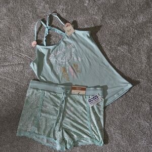Secret Treasures Light Green Pajama Set